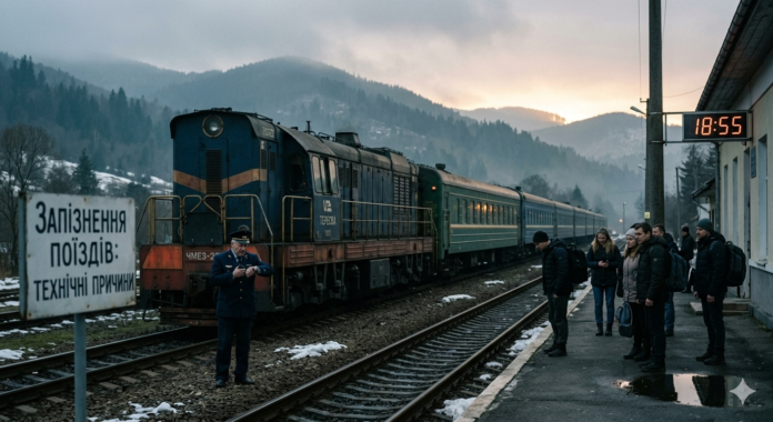 Затримка поїздів Рахів 22 березня