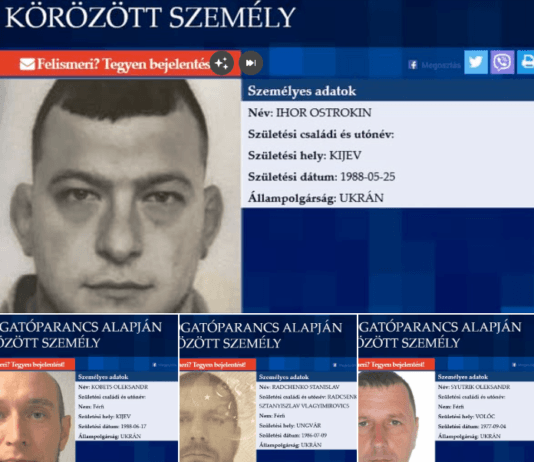 Розшук українців Угорщина: 4 громадянина за 3 млрд форинтів збитків
